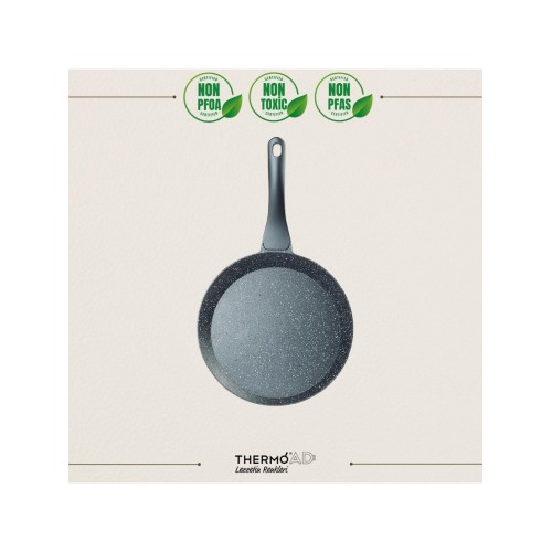 Thermoad Alüminyum Döküm Granit Krep Tavası / Gri Thermoad Alüminyum Döküm Granit Krep Tavası / Gri